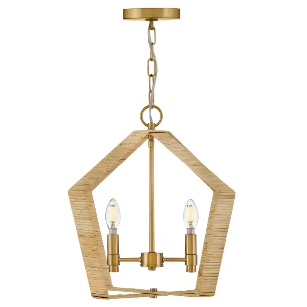 Sammi Large Pendant in Lacquered Brass - Image 3