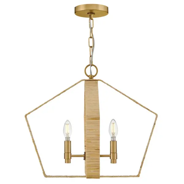 Sammi Large Pendant in Lacquered Brass - Image 4