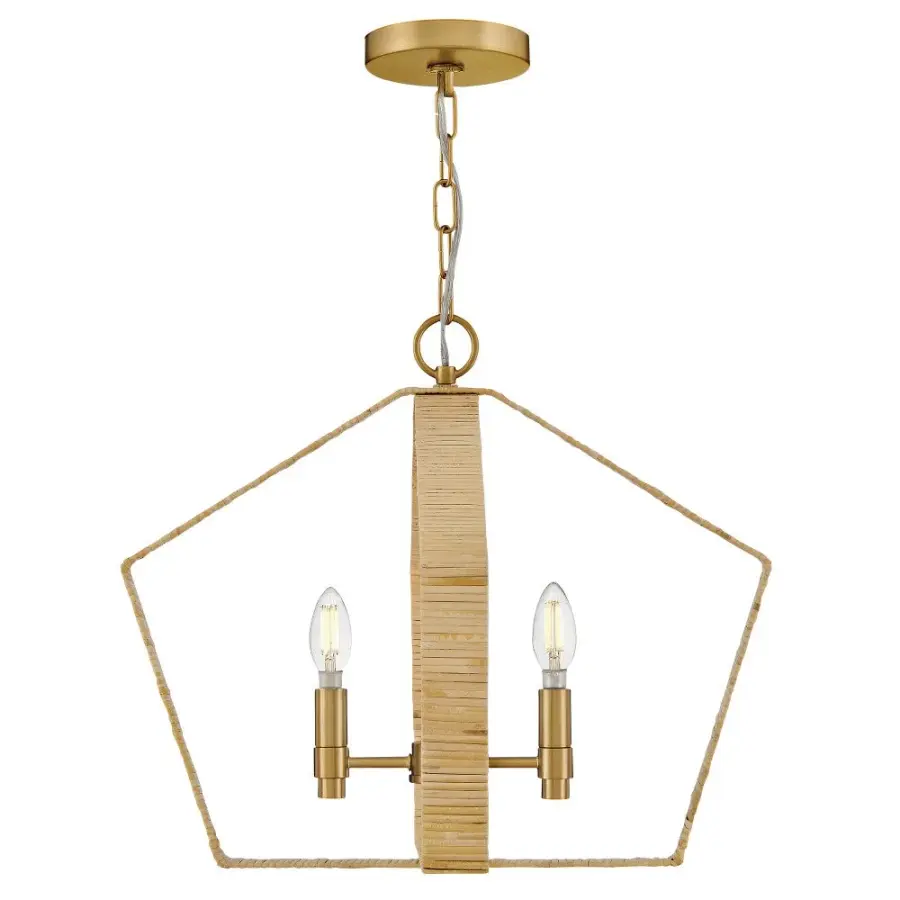 Sammi Large Pendant in Lacquered Brass - Image 4