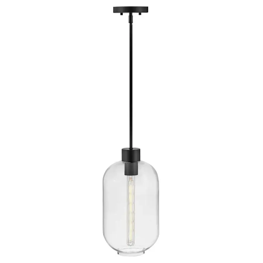 Modern Elegance with Oversized Clear Glass Shade - Image 3