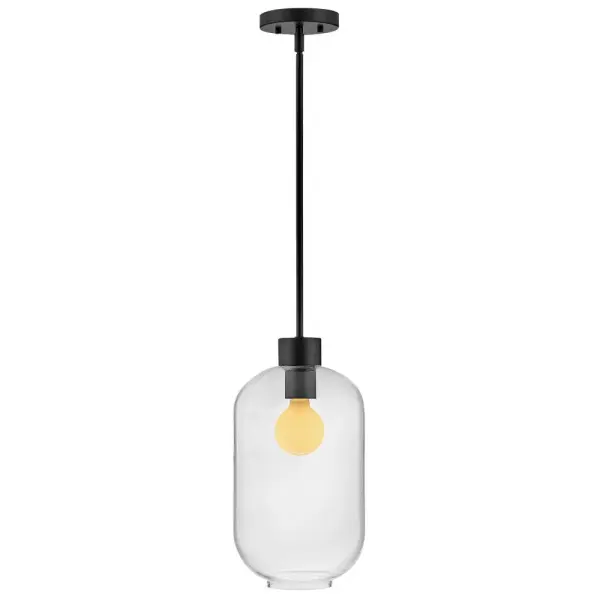 Modern Elegance with Oversized Clear Glass Shade - Image 4