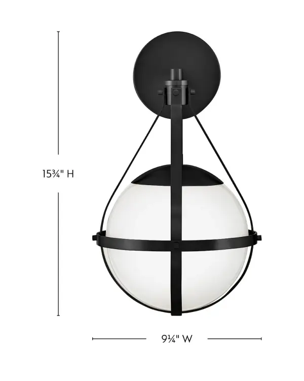 Colby Small Single Light Sconce in Black - Image 8