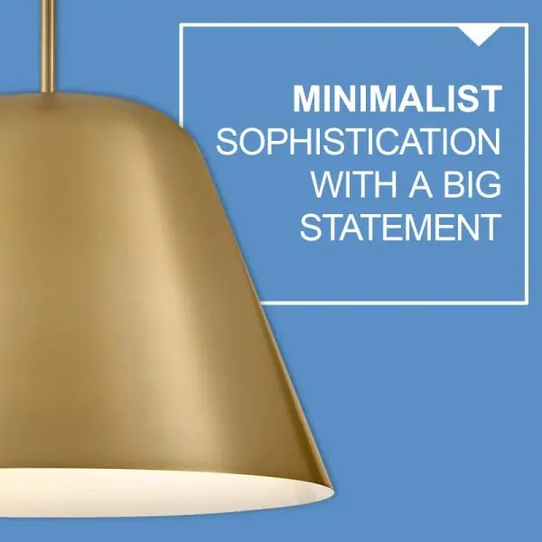 Madi Large Pendant in Lacquered Brass - Image 8