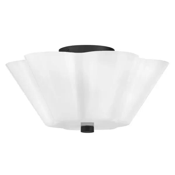 Honey Medium Semi-Flush Mount in Black - Image 3
