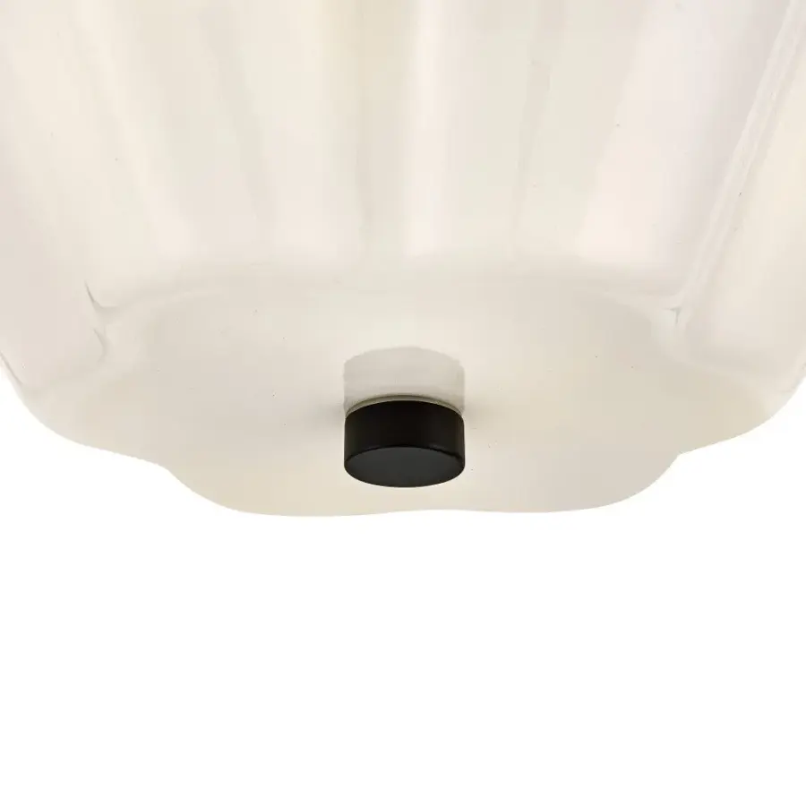 Honey Medium Semi-Flush Mount in Black - Image 4
