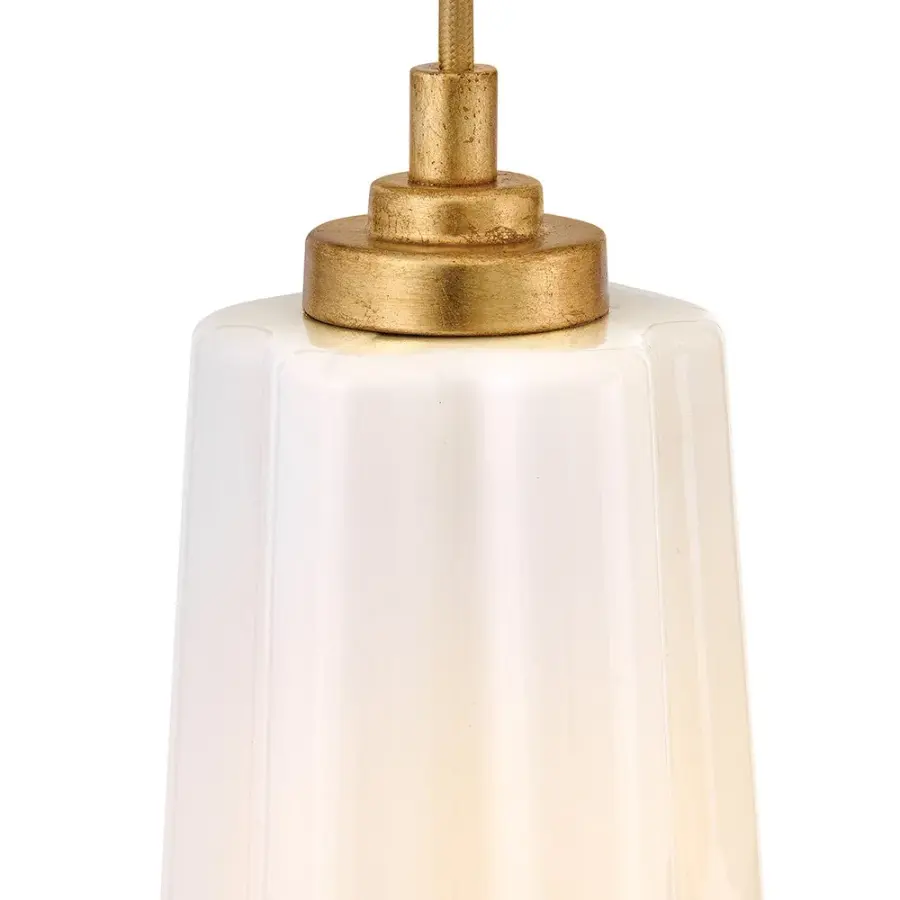 Honey Small Chandelier in Distressed Brass - Image 5
