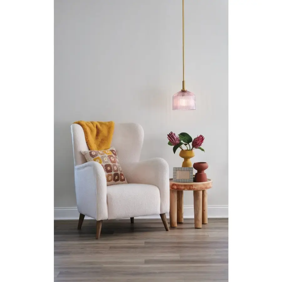 Lisette Small Pendant in Rose Glass - Image 8
