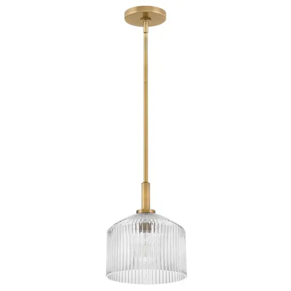 Lisette Small Ribbed Glass Pendant - Image 3