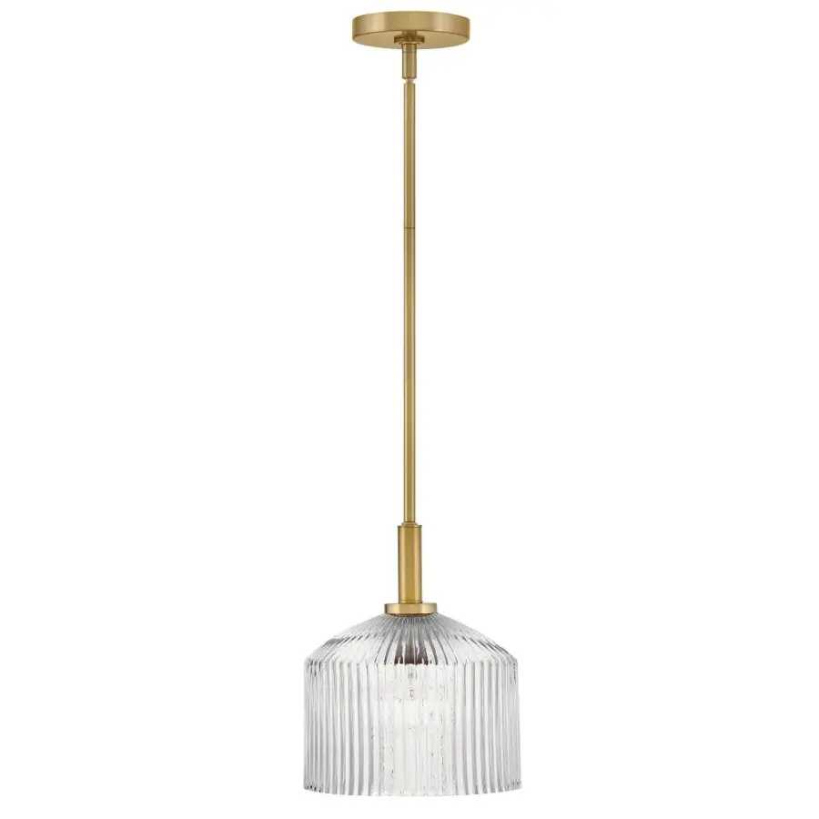 Lisette Small Ribbed Glass Pendant - Image 4