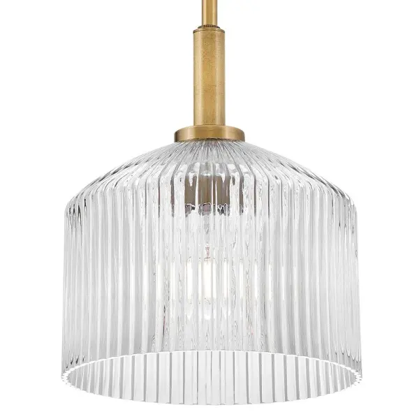 Lisette Small Ribbed Glass Pendant - Image 6