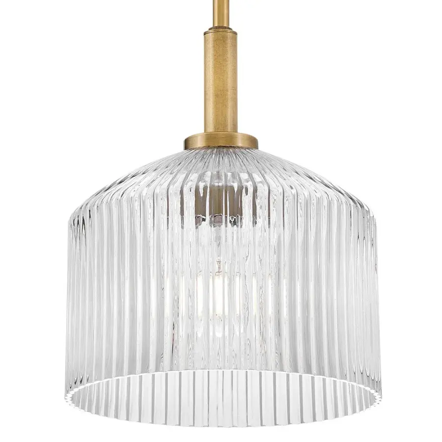 Lisette Small Ribbed Glass Pendant - Image 6