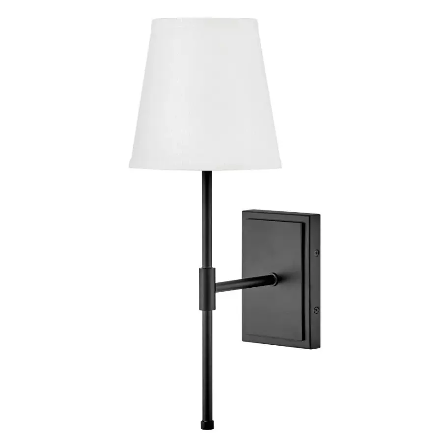 Beale Medium Single Light Sconce in Black - Image 4