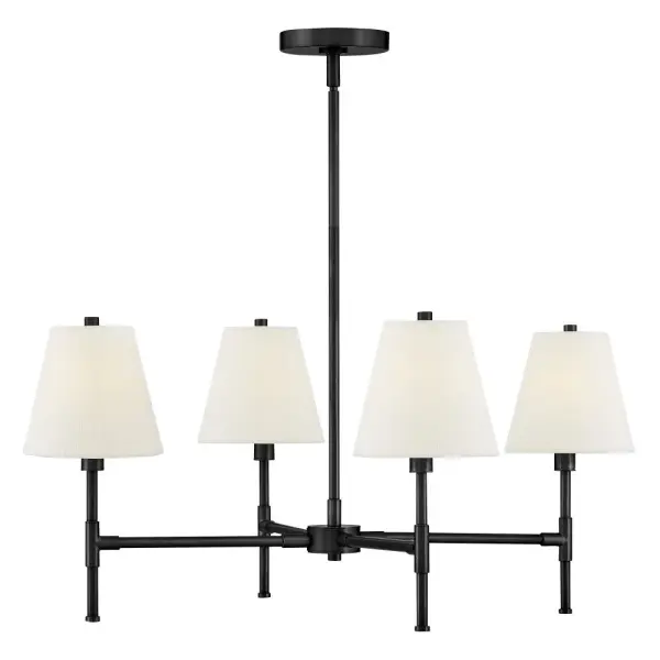 Beale Medium Single Tier Chandelier in Black - Image 1