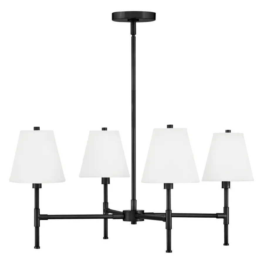 Beale Medium Single Tier Chandelier in Black - Image 3