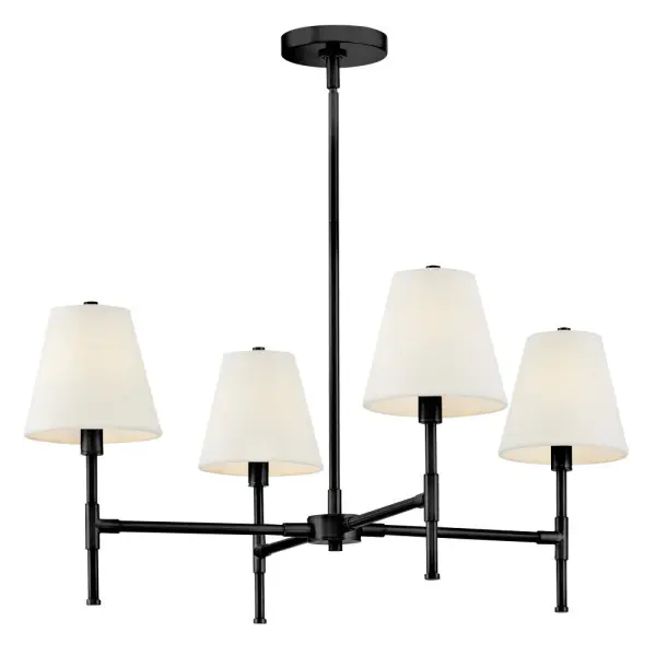 Beale Medium Single Tier Chandelier in Black - Image 4