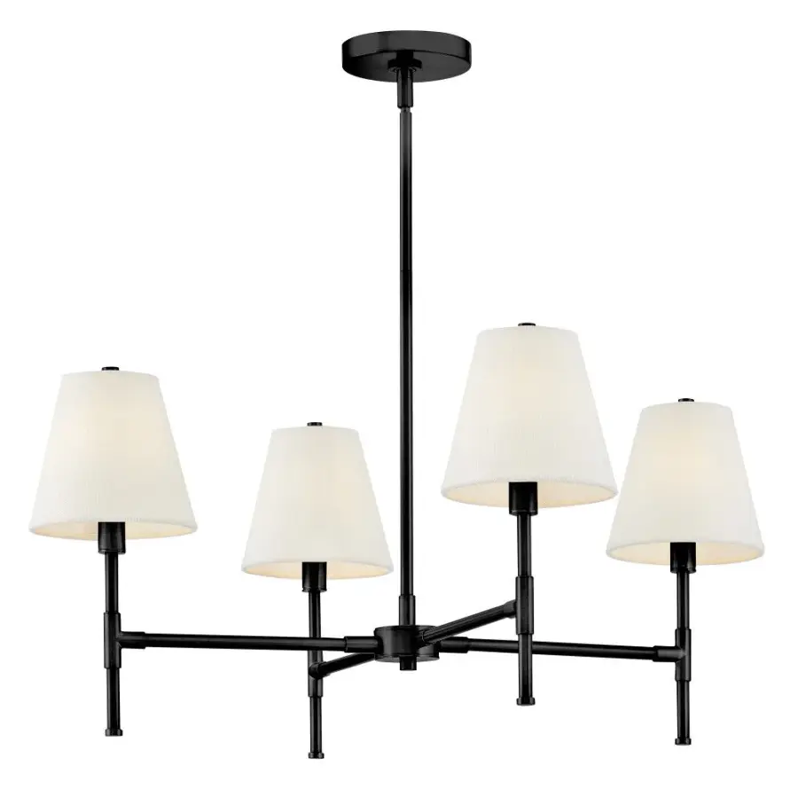 Beale Medium Single Tier Chandelier in Black - Image 4