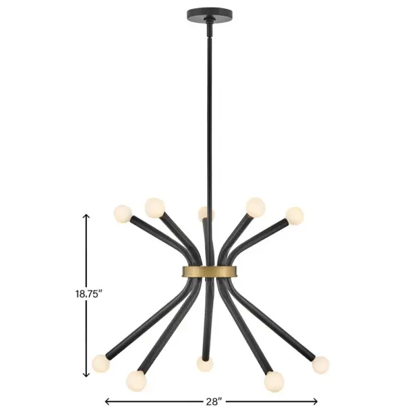 Axton Medium Single Tier Chandelier - Image 2