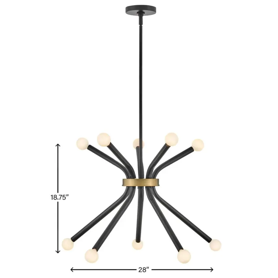 Axton Medium Single Tier Chandelier - Image 2