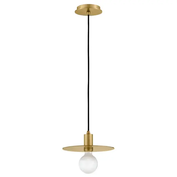The Lulu Small Convertible Pendant brings personality to modern minimalism with its sleek lines and warm Lacquered Brass finish. The black fabric-covered cord adds visual interest while maintaining clean aesthetics.