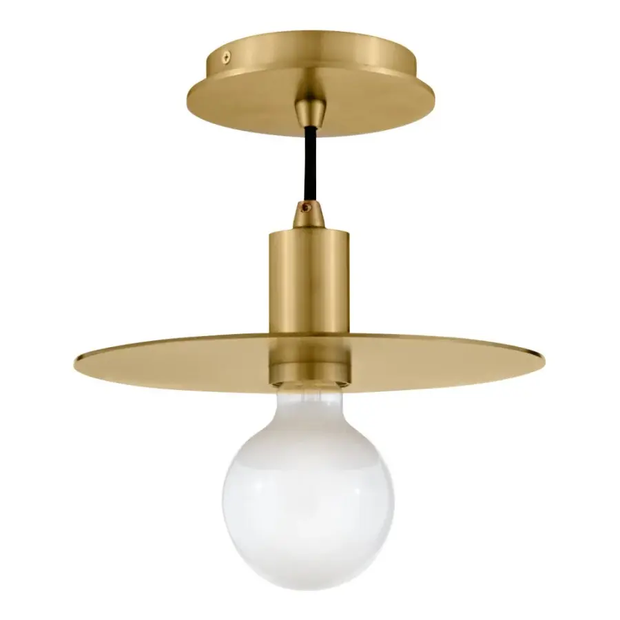 Lulu Small Convertible Pendant in Lacquered Brass - Image 3