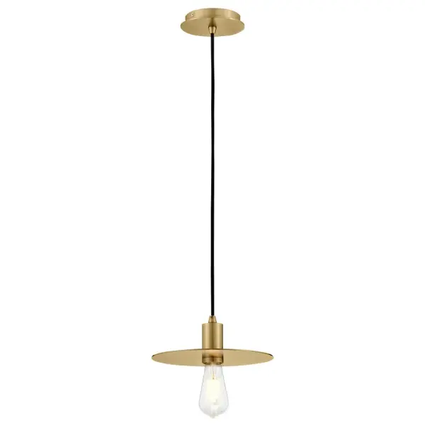 Lulu Small Convertible Pendant in Lacquered Brass - Image 4