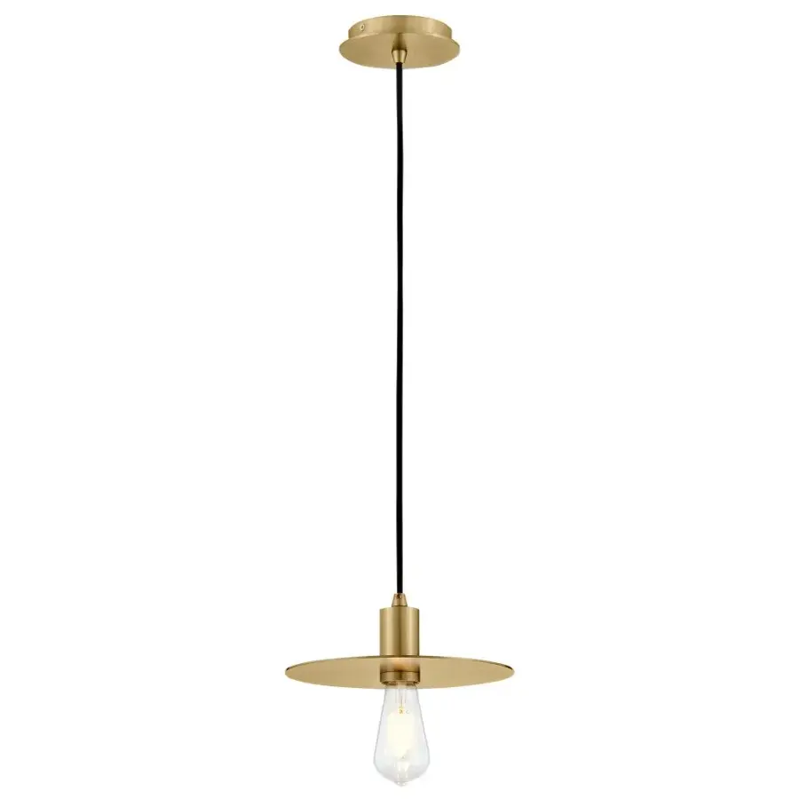 Lulu Small Convertible Pendant in Lacquered Brass - Image 4
