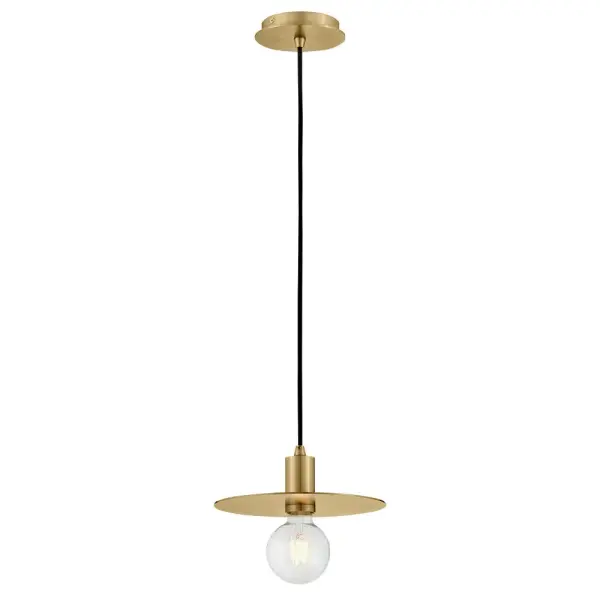 Lulu Small Convertible Pendant in Lacquered Brass - Image 5