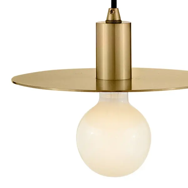Lulu Small Convertible Pendant in Lacquered Brass - Image 6