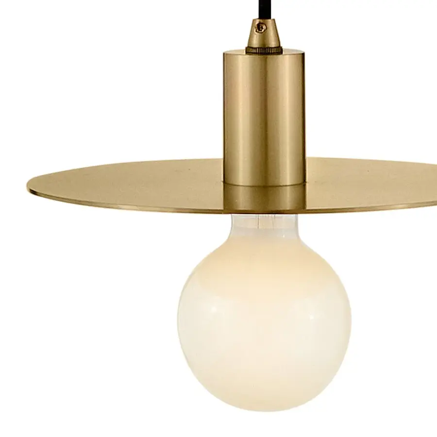 Lulu Small Convertible Pendant in Lacquered Brass - Image 6