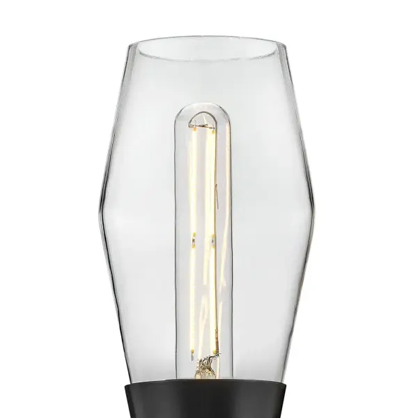Livie Large Two Light Sconce in Black with Brass Accents - Image 7