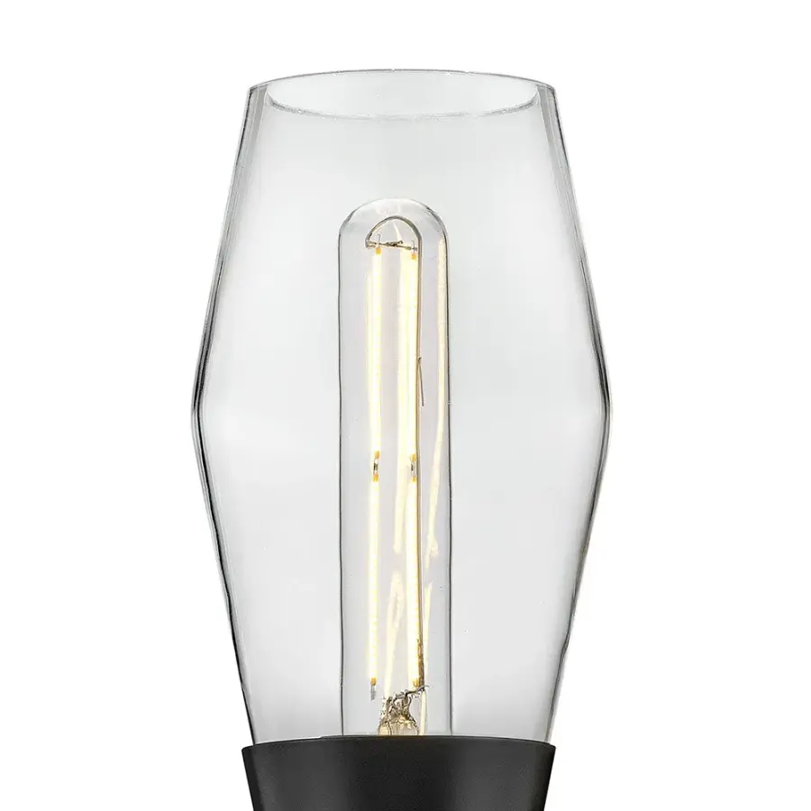 Livie Large Two Light Sconce in Black with Brass Accents - Image 7