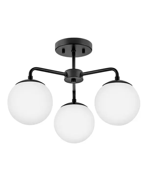 Julep Medium Semi-Flush Mount in Black - Image 3