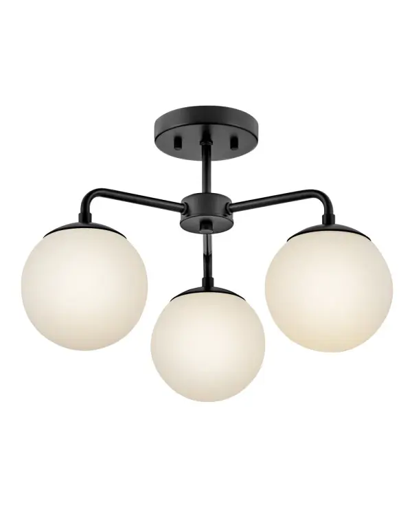 Julep Medium Semi-Flush Mount in Black - Image 4
