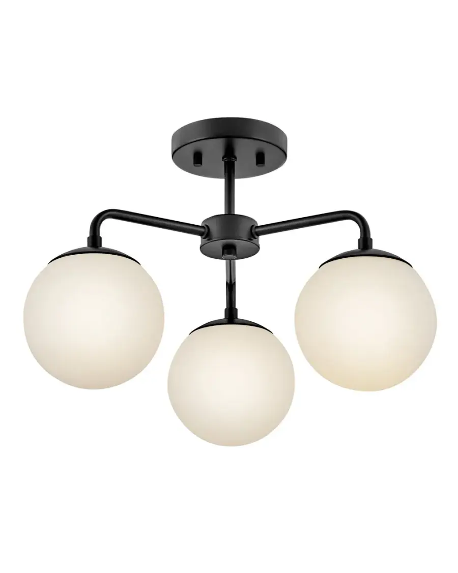 Julep Medium Semi-Flush Mount in Black - Image 4