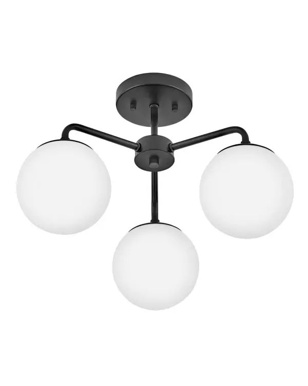 Julep Medium Semi-Flush Mount in Black - Image 5