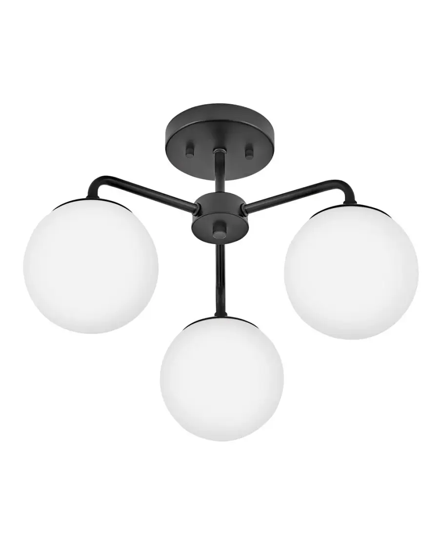 Julep Medium Semi-Flush Mount in Black - Image 5