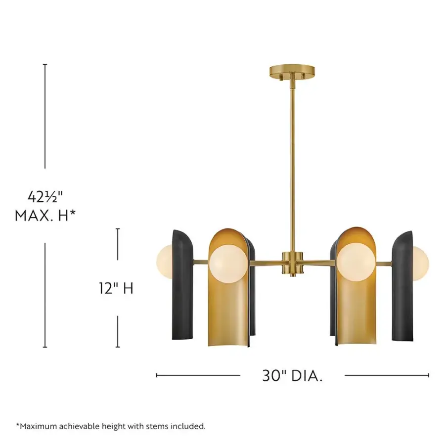 Zuri Medium Single Tier Chandelier - Image 2