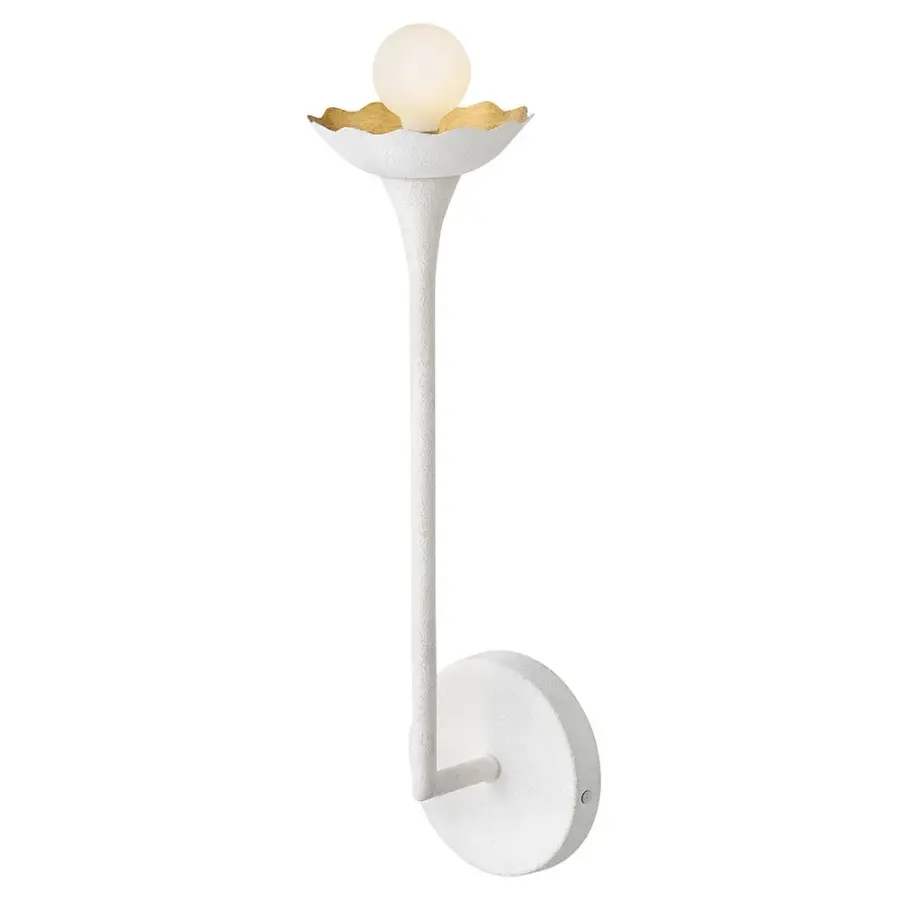 Darla Medium Single Light Sconce in Textured Plaster - Image 4