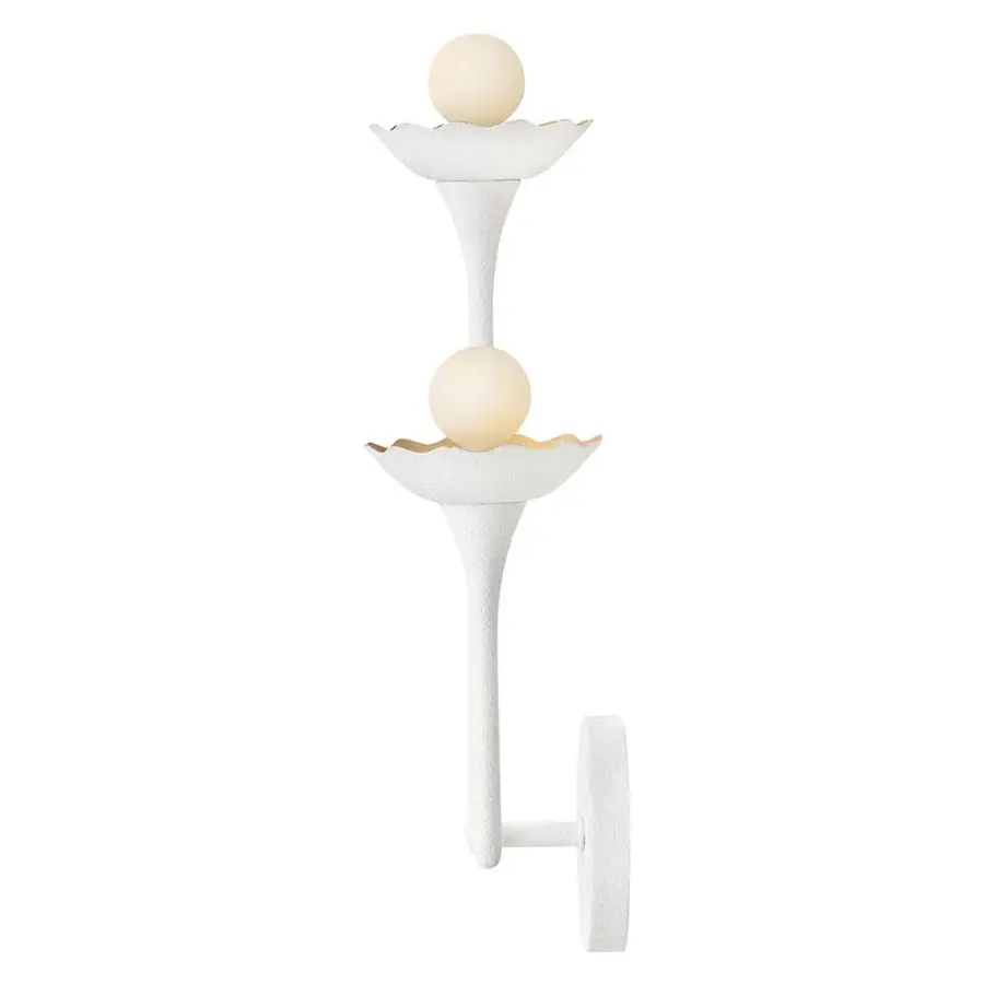 Darla Medium Two Light Sconce in Textured Plaster - Image 6