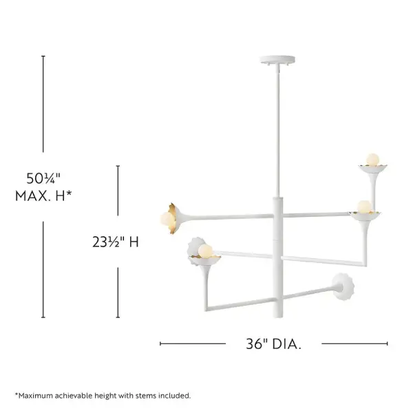 Darla Large Adjustable Multi-Tier Chandelier - Image 2