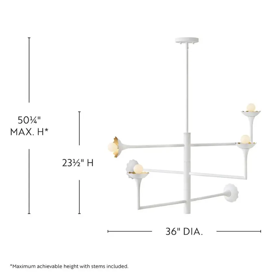 Darla Large Adjustable Multi-Tier Chandelier - Image 2