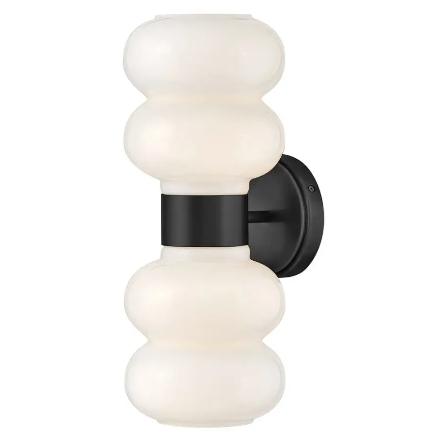 Nadia Medium Two Light Sconce in Black - Image 1