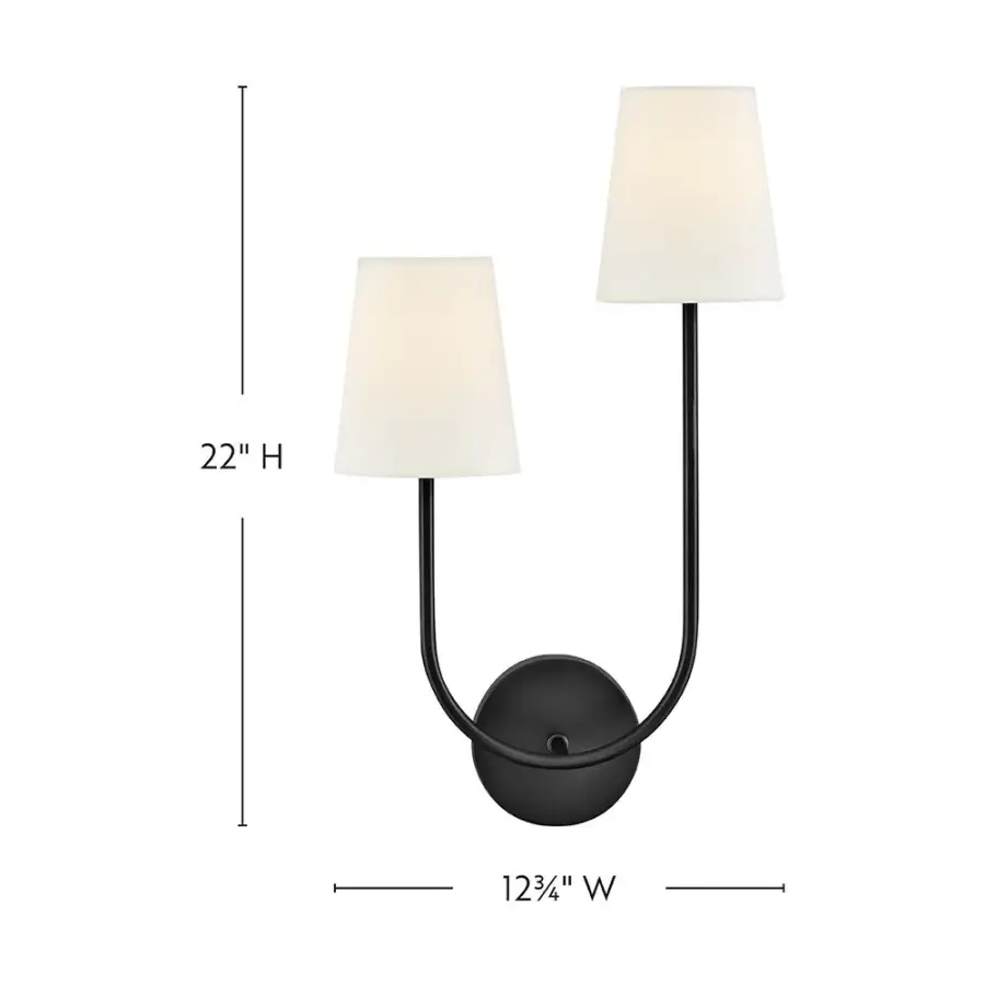 Cora Large Two Light Wall Sconce - Image 1