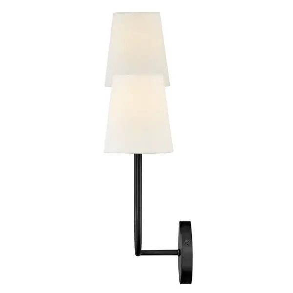 Cora Large Two Light Wall Sconce in Black - Image 7