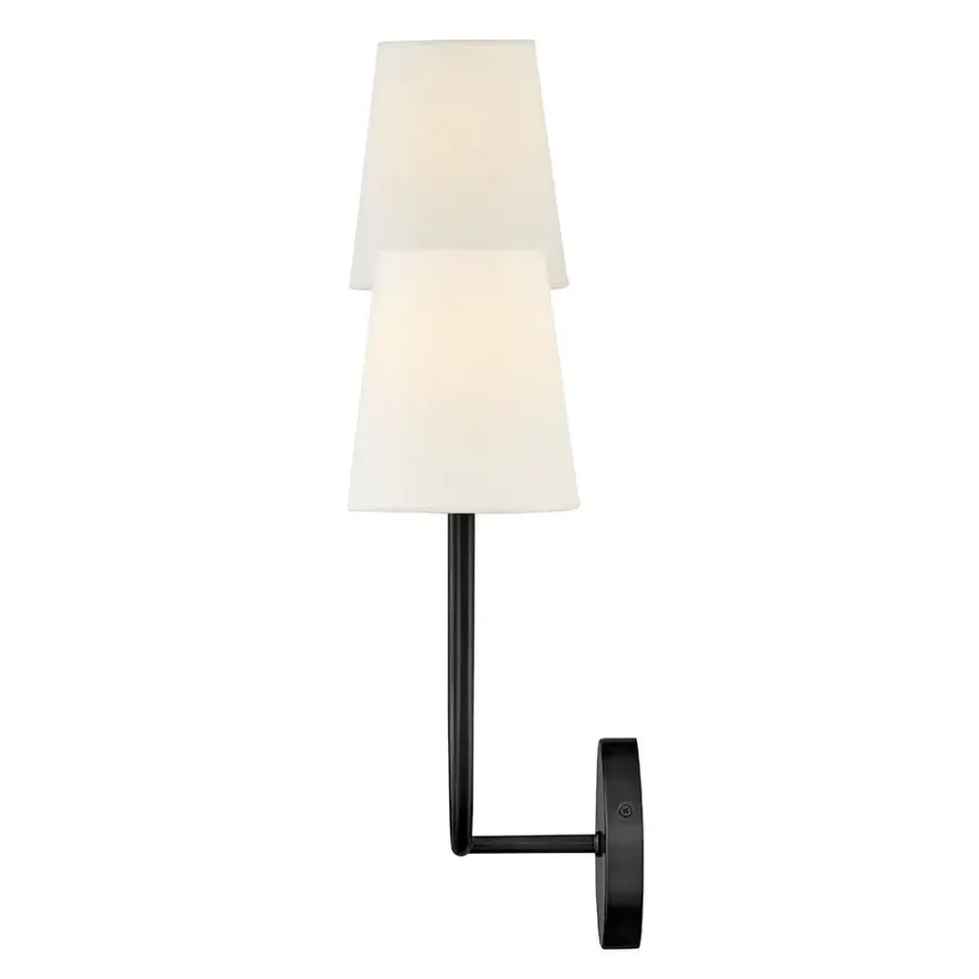 Cora Large Two Light Wall Sconce in Black - Image 7