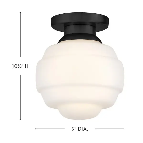 Penny Extra Small Flush Mount in Black - Image 3