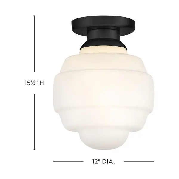 Penny Small Flush Mount in Black - Image 2