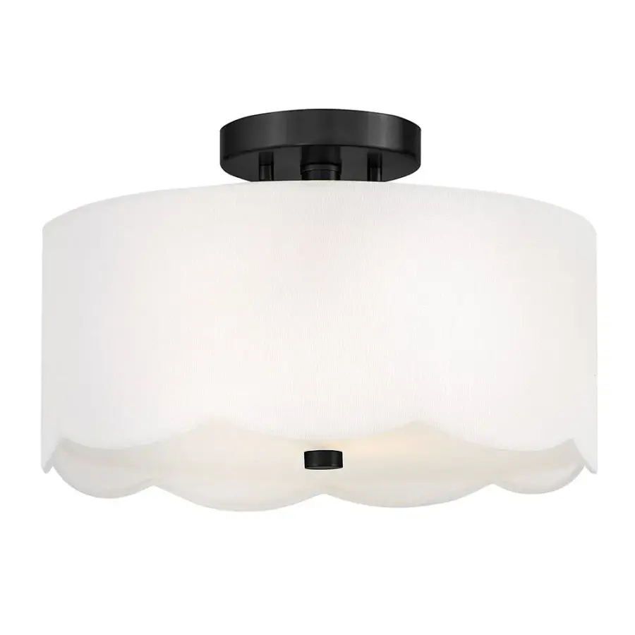 Bliss Medium Semi-Flush Mount in Black - Image 1