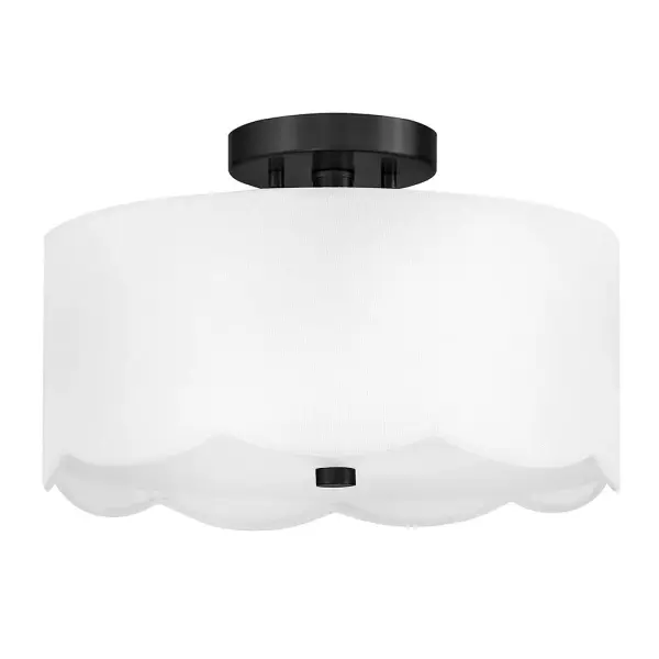 Bliss Medium Semi-Flush Mount in Black - Image 3