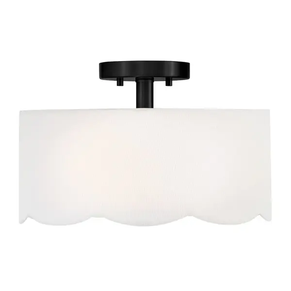 Bliss Medium Semi-Flush Mount in Black - Image 7